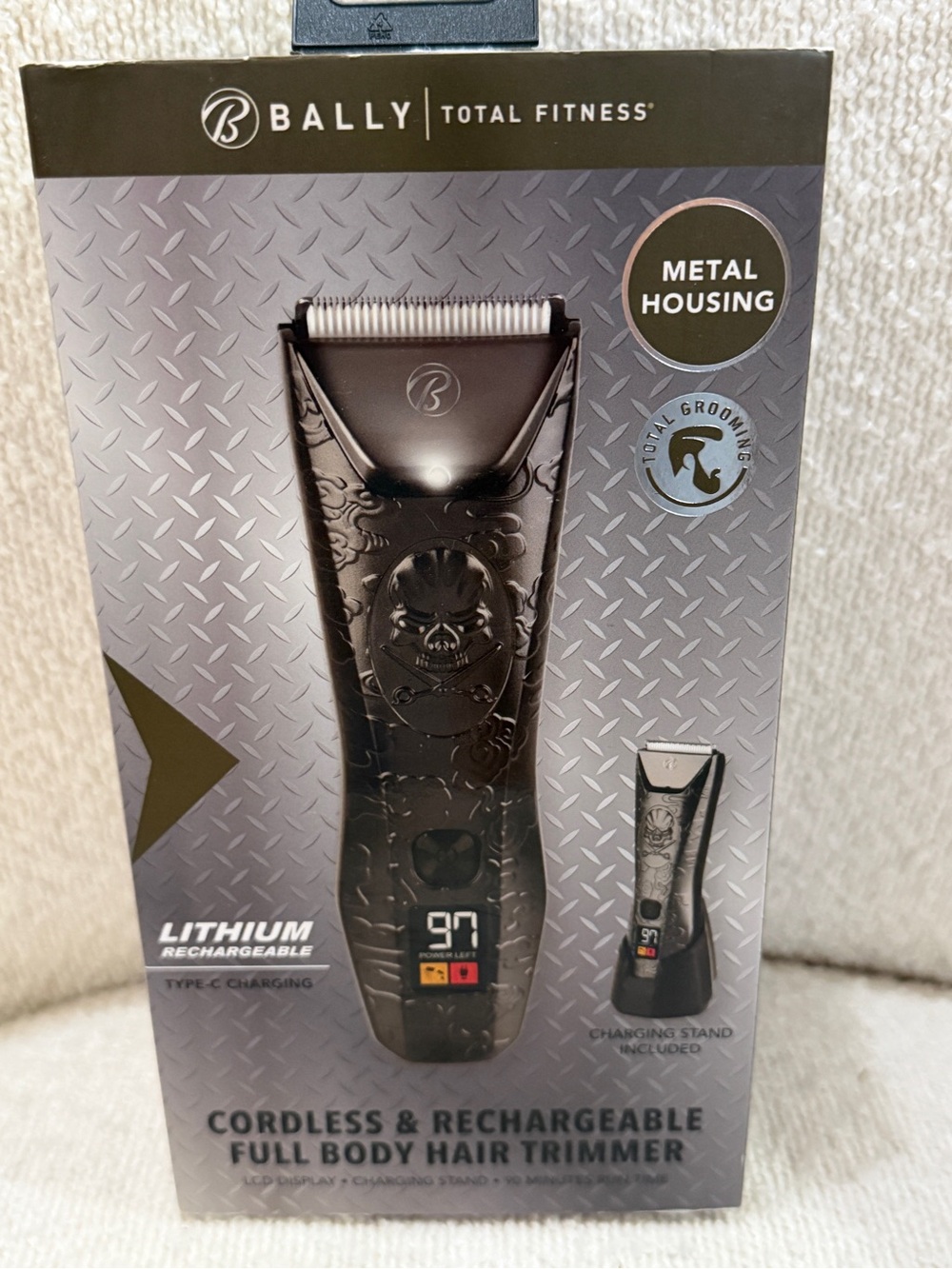 Bally Black Metal Cordless Full Body Hair Trimmer